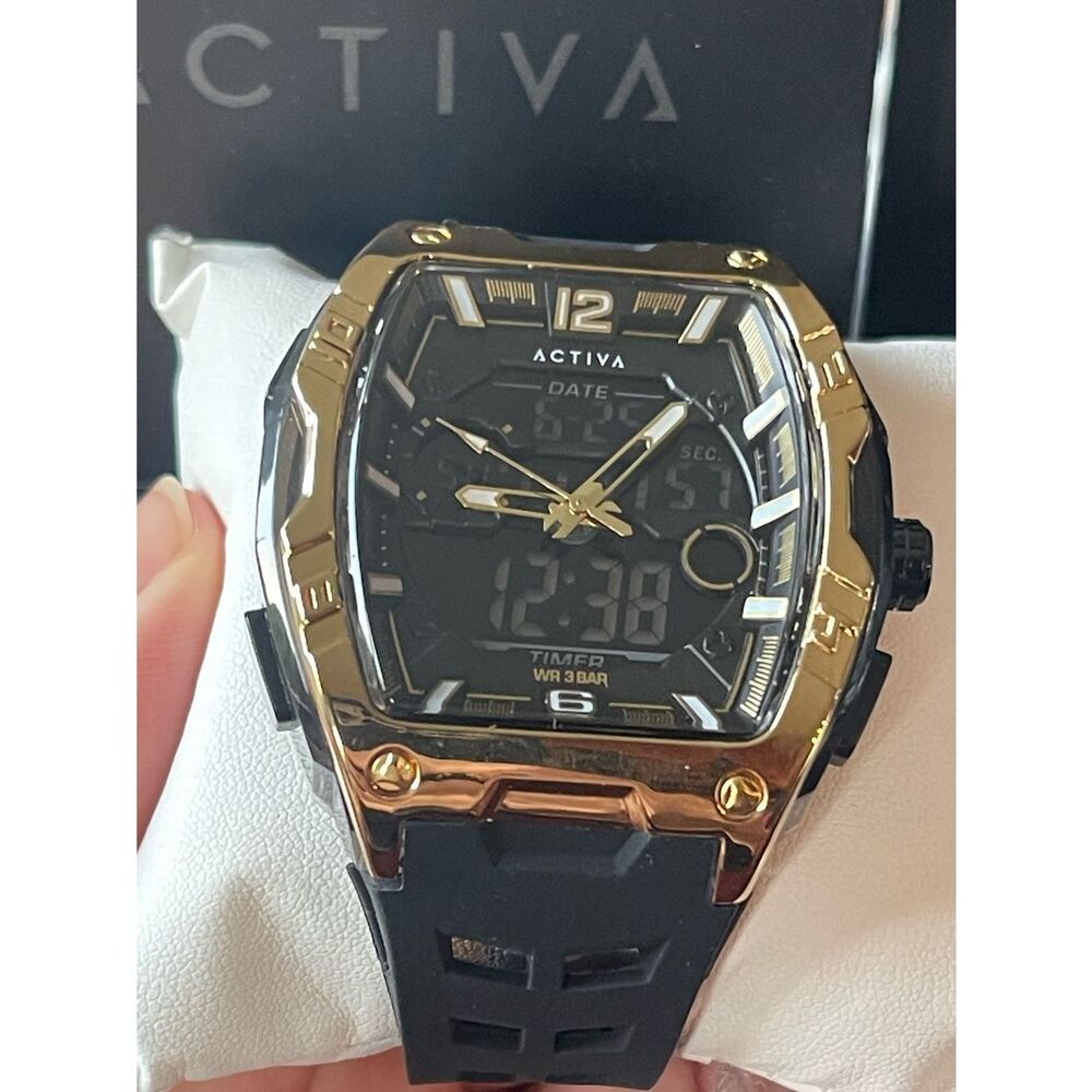 Actival Venzis X Invicta Digital Men's Watch - 50mm. Black (ACW8131-005)